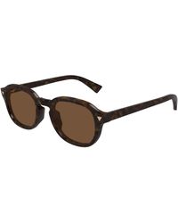 Bottega Veneta - Bv1364S 002 Sunglasses Acetate Round - Lyst