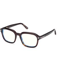Tom Ford - Ft6080-B 052 Optical Frames Acetate Squared Normal - Lyst