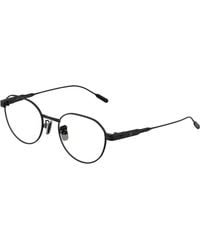 Moncler - Me1007Td 1001 Optical Frames Titanium Transparent Round Normal - Lyst