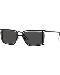 DIESEL - Dl1002 109/87 Sunglasses Metal Squared Normal - Lyst