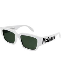 McQueen - Am0329S 003 Sunglasses Acetate Squared Normal - Lyst