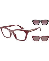 Emporio Armani - Ea4274Bu 52611W Sunglasses Injected Transparent Cat Eye Normal - Lyst