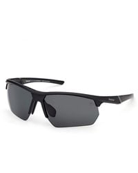 Timberland - Tb00056 02D Sunglasses Injected Smoke Squared Polarized - Lyst