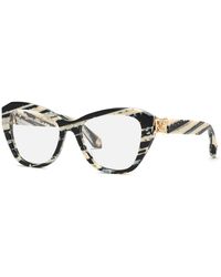 Roberto Cavalli - Vrc099 0Ahh Optical Frames Acetate Geometric - Lyst