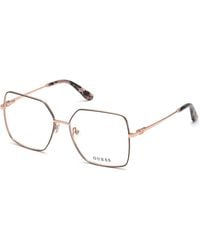 Guess - Gu2824 005 Optical Frames Metal Squared Normal - Lyst