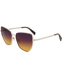 Liu Jo - Lj159S 716 Sunglasses Metal Squared Normal Shaded - Lyst