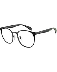 Emporio Armani - Ea1148 3001 Optical Frames Metal Transparent Pantos Normal - Lyst
