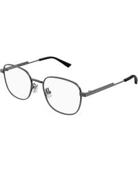 Bottega Veneta - Bv1521Oj 003 Montature Da Vista Metallo Trasparente Squadrata - Lyst