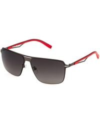 Fila - Sfi898 627 Sunglasses Metal Smoke Squared Normal Shaded - Lyst