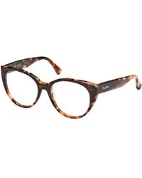 Max Mara - Mm5161 056 Optical Frames Acetate Round Normal - Lyst