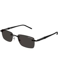 Montblanc - Mb0344S 011 Sunglasses Metal Squared - Lyst