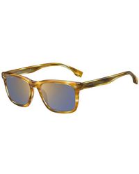 BOSS - Boss 1318/S 6Km/K1 Sunglasses Acetate Squared Mirrored - Lyst
