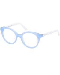 Guess - Gu50396 86 Optical Frames Acetate Round Normal - Lyst