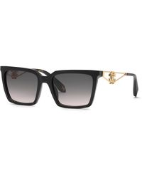 Roberto Cavalli - Src157M 700 Sunglasses Acetate Smoke Squared Normal Nuanced - Lyst
