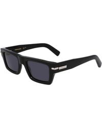 Ferragamo - Sf2034S 001 Sunglasses Acetate Squared Normal - Lyst