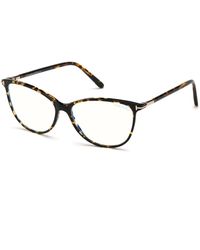 Tom Ford - Ft5616-B 56 Optical Frames Acetate Squared Normal Anti Light - Lyst