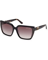 Guess - Gm00012 05B Sunglasses Acetate Smoke Squared Normal - Lyst