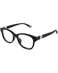Chloé - Ch0336Oa 001 Optical Frames Acetate Transparent Cat Eye - Lyst