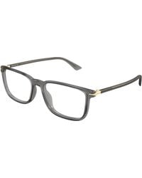 Montblanc - Mb0437O 003 Optical Frames Acetate Transparent Squared - Lyst