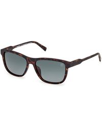 Timberland - Tb00052-H 52D Sunglasses Injected Smoke Squared Polarized - Lyst