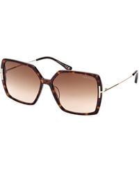 Tom Ford - Ft1039 Joanna 52F Sunglasses Acetate Butterfly Normal Shaded - Lyst