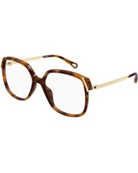 Chloé - Ch0287O 007 Optical Frames Acetate Transparent Squared - Lyst