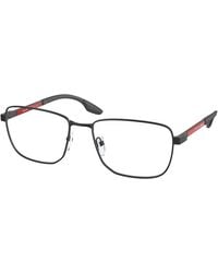 Prada Linea Rossa - Ps 50Ov Dg01O1 Optical Frames Metal Squared - Lyst