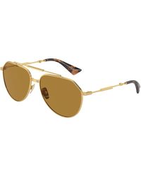 Dolce & Gabbana - Dg2302 02/53 Sunglasses Metal Pilot Normal - Lyst