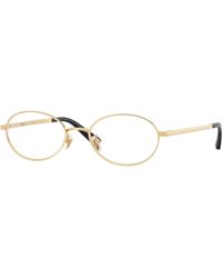 Versace - Ve1325D 1523 Optical Frames Metal Transparent Round Normal - Lyst
