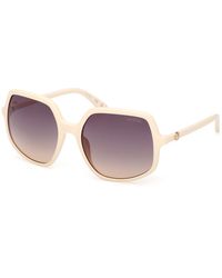 Guess - Gu00257 25B Sunglasses Injected Smoke Squared Normal - Lyst