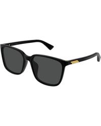 Bottega Veneta - Bv1516Sk 001 Occhiali Da Sole Acetato Grigio Squadrata - Lyst