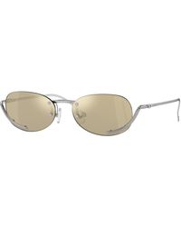 DIESEL - Dl1004 111/V9 Sunglasses Metal Round Normal - Lyst