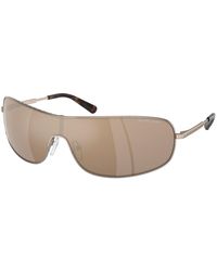 Michael Kors - Mk1139 Aix 12137P Sunglasses Metal Squared Normal Mirror - Lyst