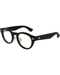 Bottega Veneta - Bv1356Oa 001 Optical Frames Acetate Transparent Round - Lyst
