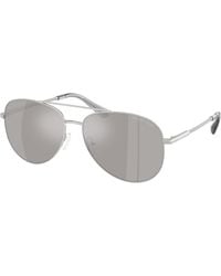 Michael Kors - Mk1172 Perledo 18936G Sunglasses Metal Pilot Mirrored - Lyst