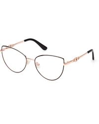 Guess - Gu2954 005 Optical Frames Metal Cat Eye Normal - Lyst