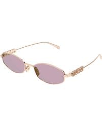Gucci - Gg1802S 003 Sunglasses Metal Round - Lyst