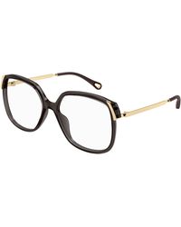Chloé - Ch0287O 006 Optical Frames Acetate Transparent Squared - Lyst