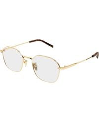 Gucci - Gg1956Ok 001 Optical Frames Metal Transparent Squared - Lyst