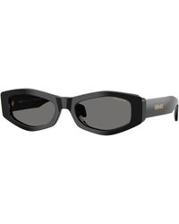 Versace - Ve4487 Gb1/81 Sunglasses Acetate Geometric Polarized - Lyst