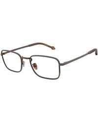 Giorgio Armani - Ar5152J 3006 Optical Frames Steel Transparent Squared Normal - Lyst