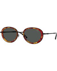 DIESEL - Dl1018 100887 Sunglasses Metal Round Normal - Lyst