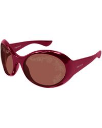 McQueen - Am0592S 006 Sunglasses Bio-Injected Round - Lyst