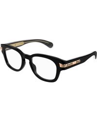 Gucci - Gg1518O 001 Optical Frames Acetate Transparent Round - Lyst