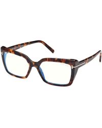 Tom Ford - Ft5991-B 052 Optical Frames Acetate Squared Normal - Lyst