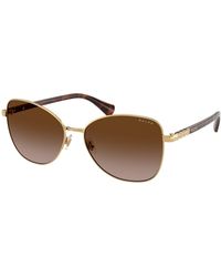 Ralph Lauren - Ra4147 900413 Sunglasses Metal Butterfly Normal Shaded - Lyst