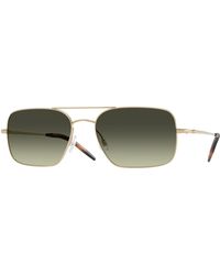Oliver Peoples - Ov1373S Victory Ii 5035Bh Sunglasses Metal G15 Squared Normal - Lyst