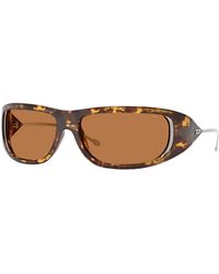 DIESEL - Dl3001 201373 Sunglasses Injected Round Normal - Lyst