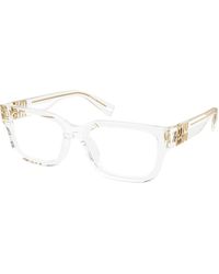 Miu Miu - Mu 02Yv 15Z1O1 Optical Frames Acetate Squared Normal - Lyst