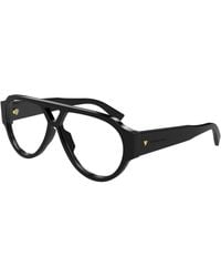 Bottega Veneta - Bv1318S 005 Sunglasses Acetate Transparent Pilot - Lyst